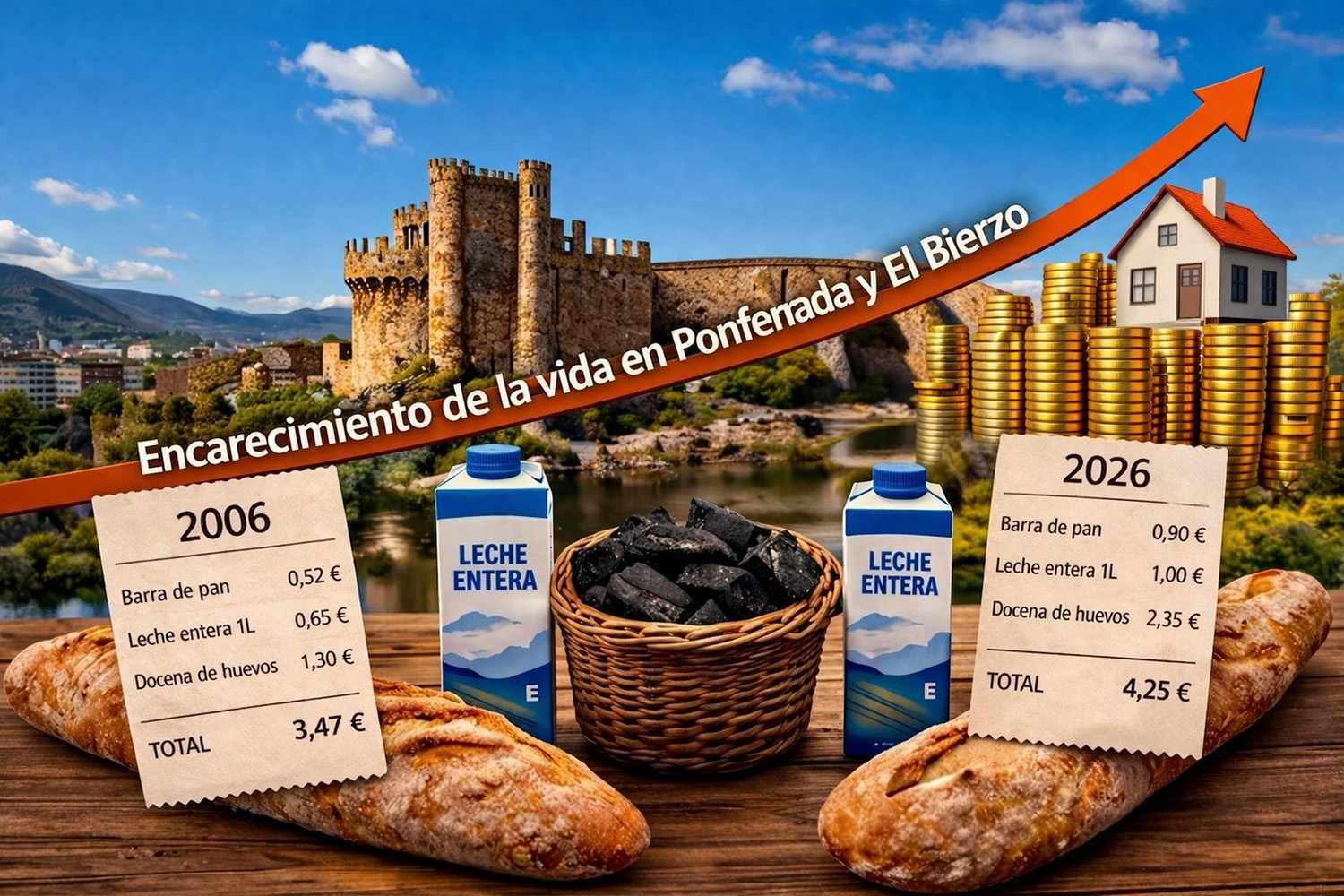Encarecimiento de la vida en Ponferrada