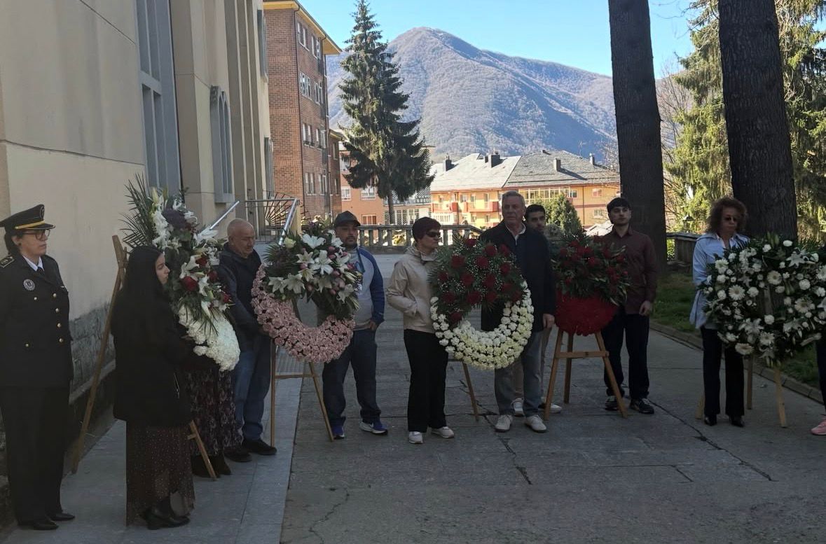 Acto en Villablino por el accidente en la mina de Cerredo 