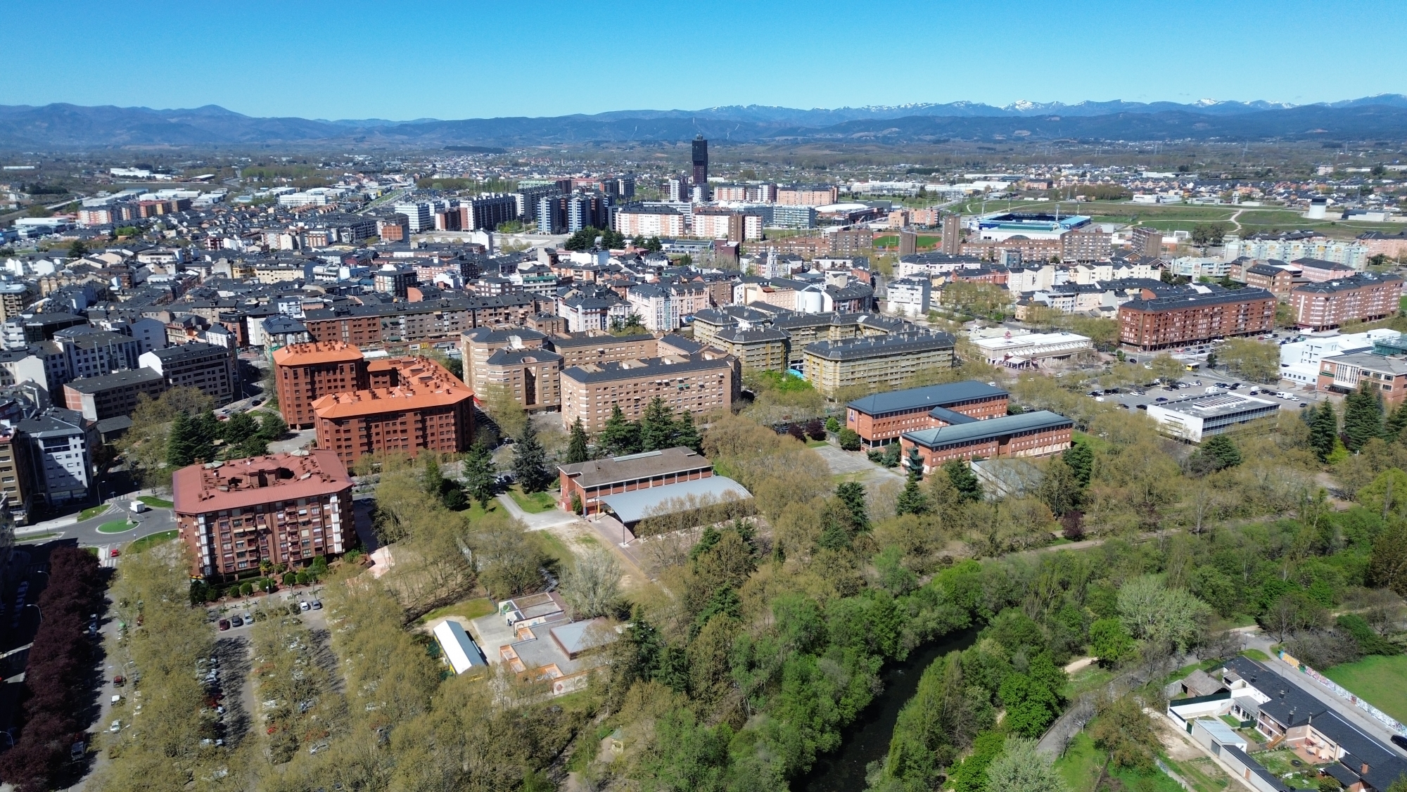 Imagen aérea del Polígono de las Huertas en2026 | Foto: InfoBierzo