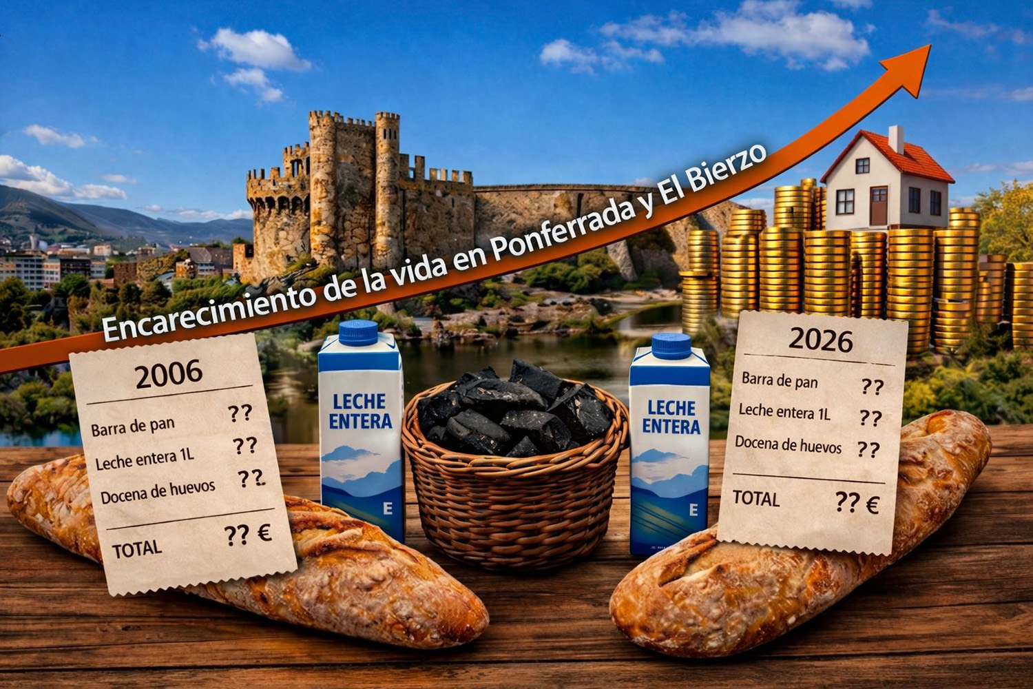 Encarecimiento de la vida en Ponferrada 2026 Encarecimiento de la vida en Ponferrada 2026