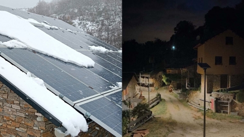 Sistema fotovoltaico en San Adrán de Valdueza y Carracedo de Compludo 