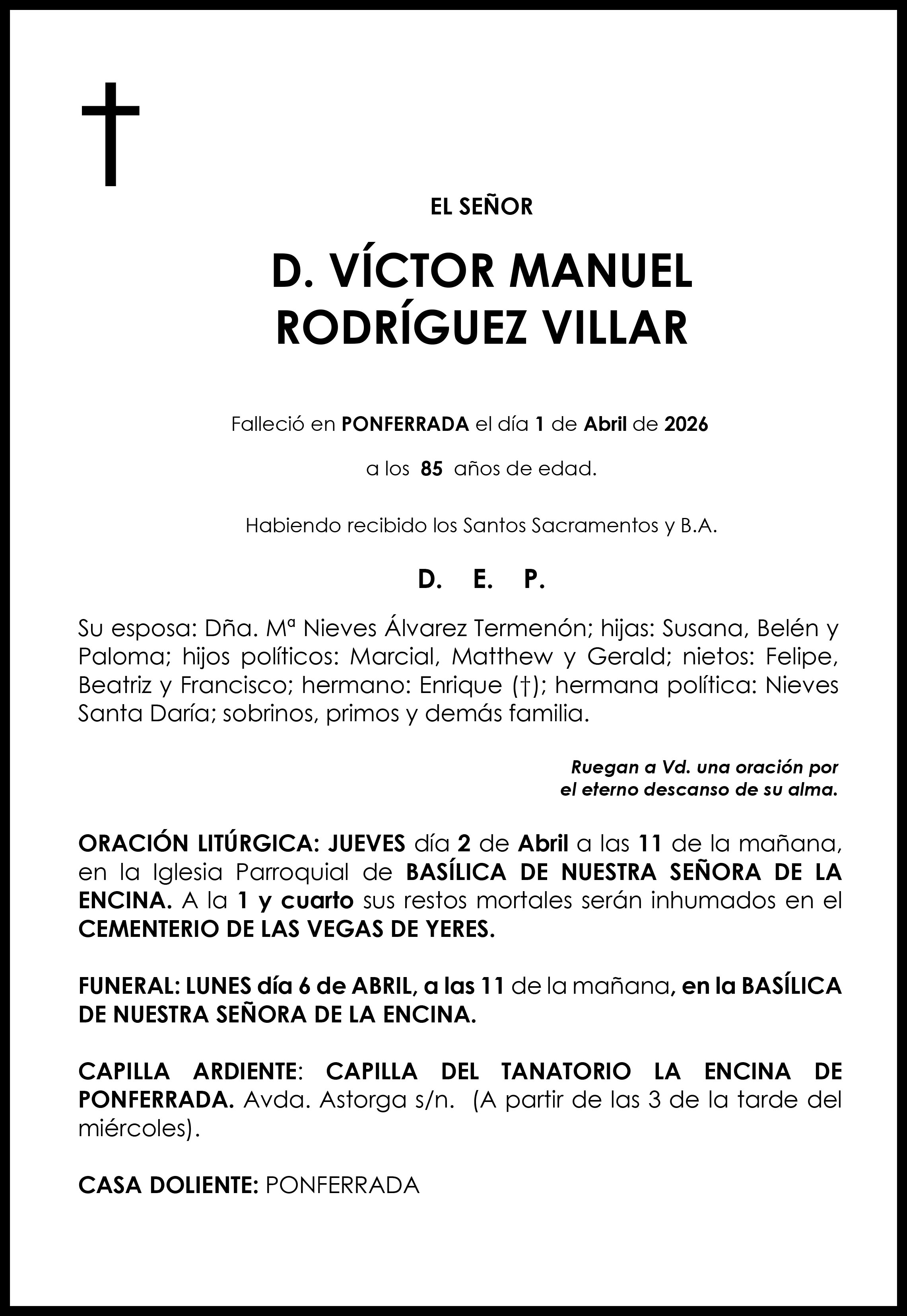 VICTOR MANUEL RODRIGUEZ VILLAR