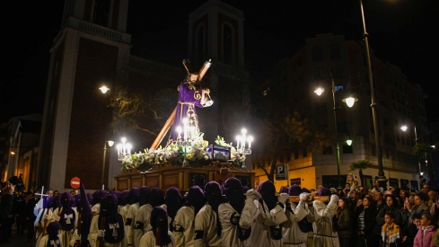 Salida de la procesión de Silencio en el Miércoles Santo de Ponferrada (50)