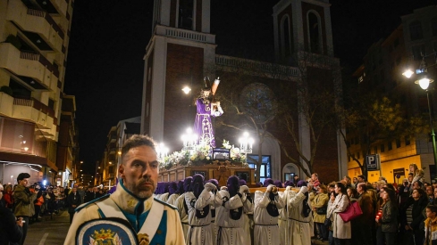 Salida de la procesión de Silencio en el Miércoles Santo de Ponferrada (49)