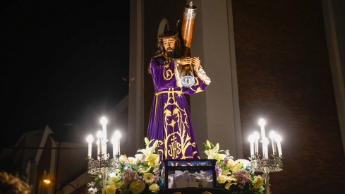 Salida de la procesión de Silencio en el Miércoles Santo de Ponferrada (44)