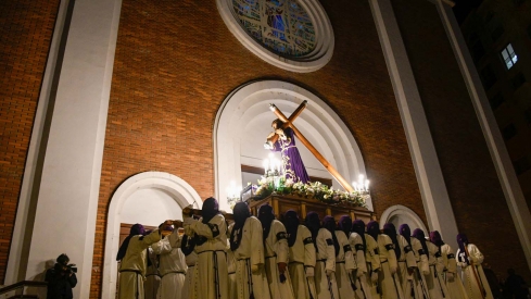Salida de la procesión de Silencio en el Miércoles Santo de Ponferrada (29)