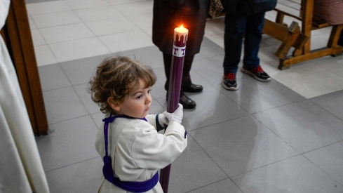 Salida de la procesión de Silencio en el Miércoles Santo de Ponferrada (5)