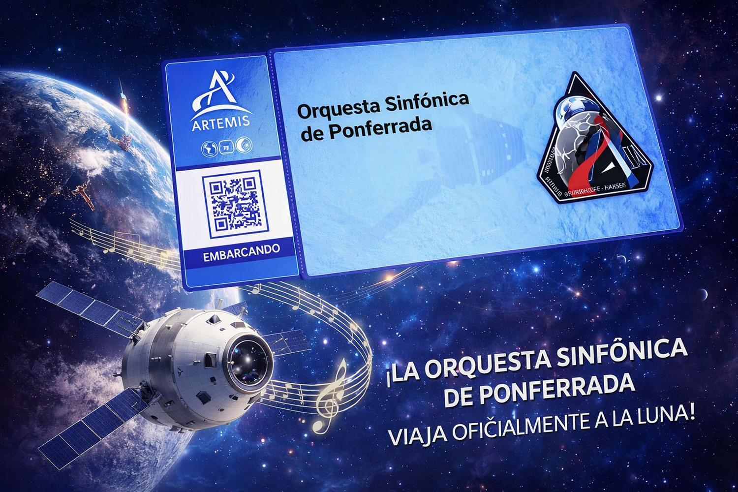 Orquesta Sinfónica de Ponferrada viaja en la nave Orión