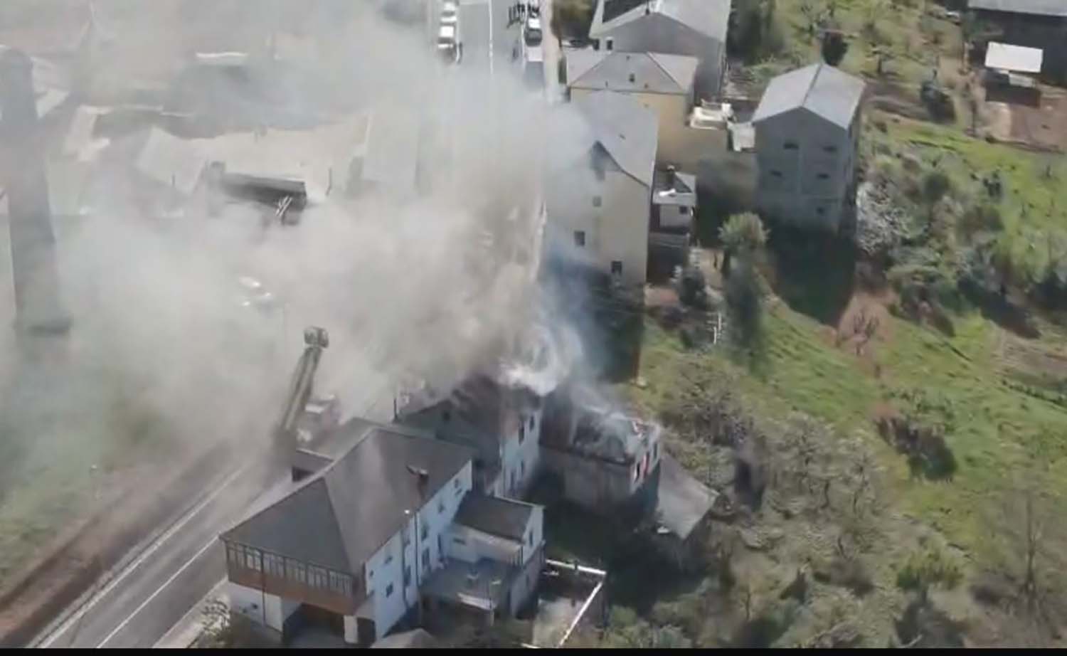 Incendio en Priaranza del Bierzo