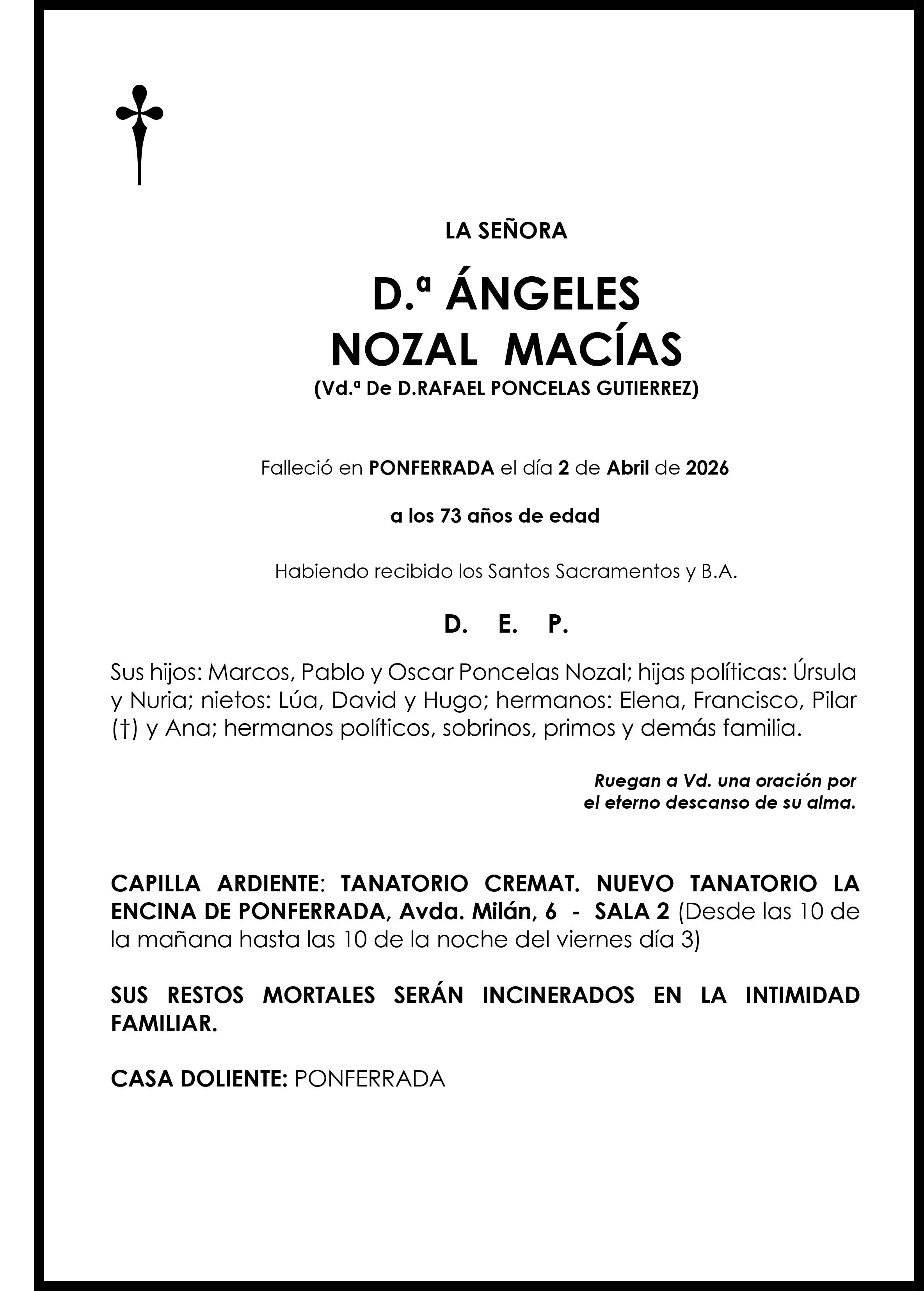 ANGELES NOZAL MACIAS