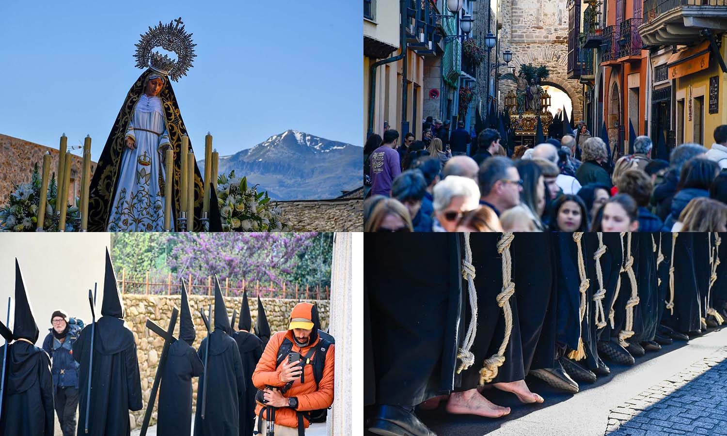 Collage Viernes Santo en Ponferrada 