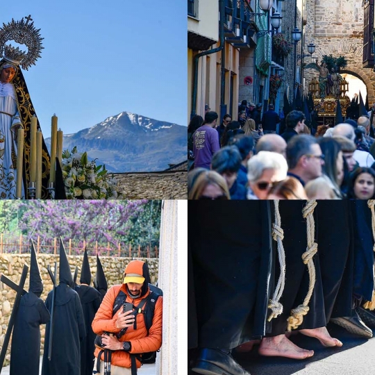 Collage Viernes Santo en Ponferrada 