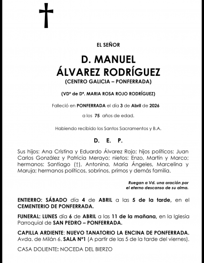 MANUEL ALVAREZ RODRIGUEZ