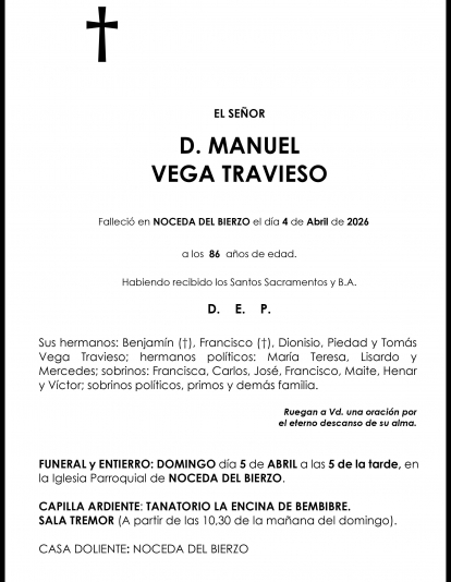 MANUEL VEGA TRAVIESO