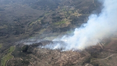 Incendio en San Martín de Moreda Incendio en San Martín de Moreda