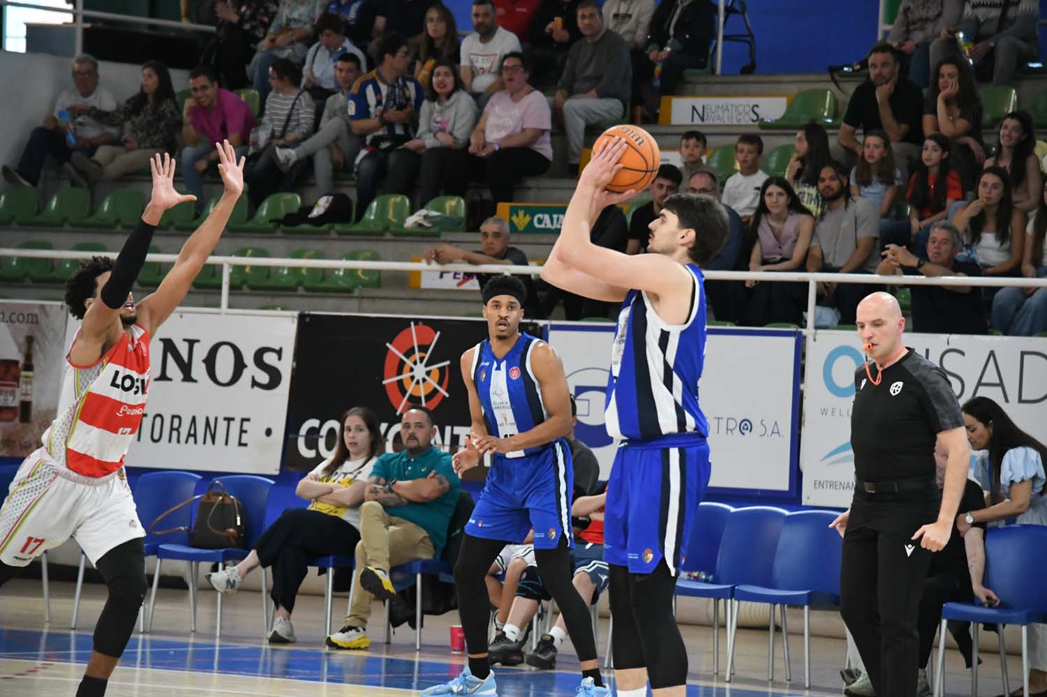 Baloncesto Clínica Ponferrada en su encuentro con Logrobasket (2) Ginés Alonso