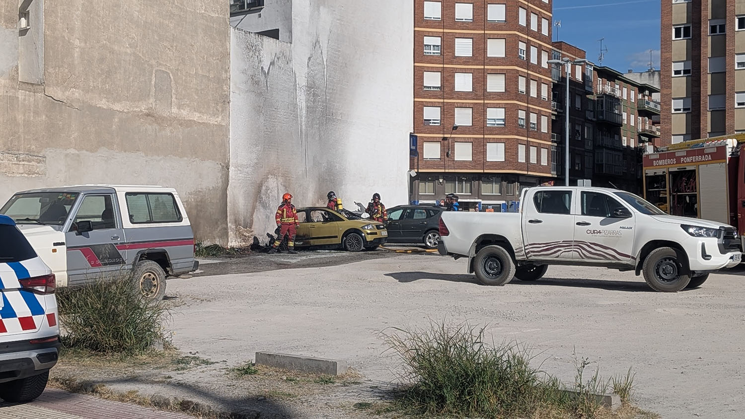 Incendio en el antiguo cuartel de la Guardia Civil