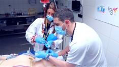 Fotograma del vídeo de la Unidad Docente de Urgencias de la Gasbi Fotograma del vídeo de la Unidad Docente de Urgencias de la Gasbi