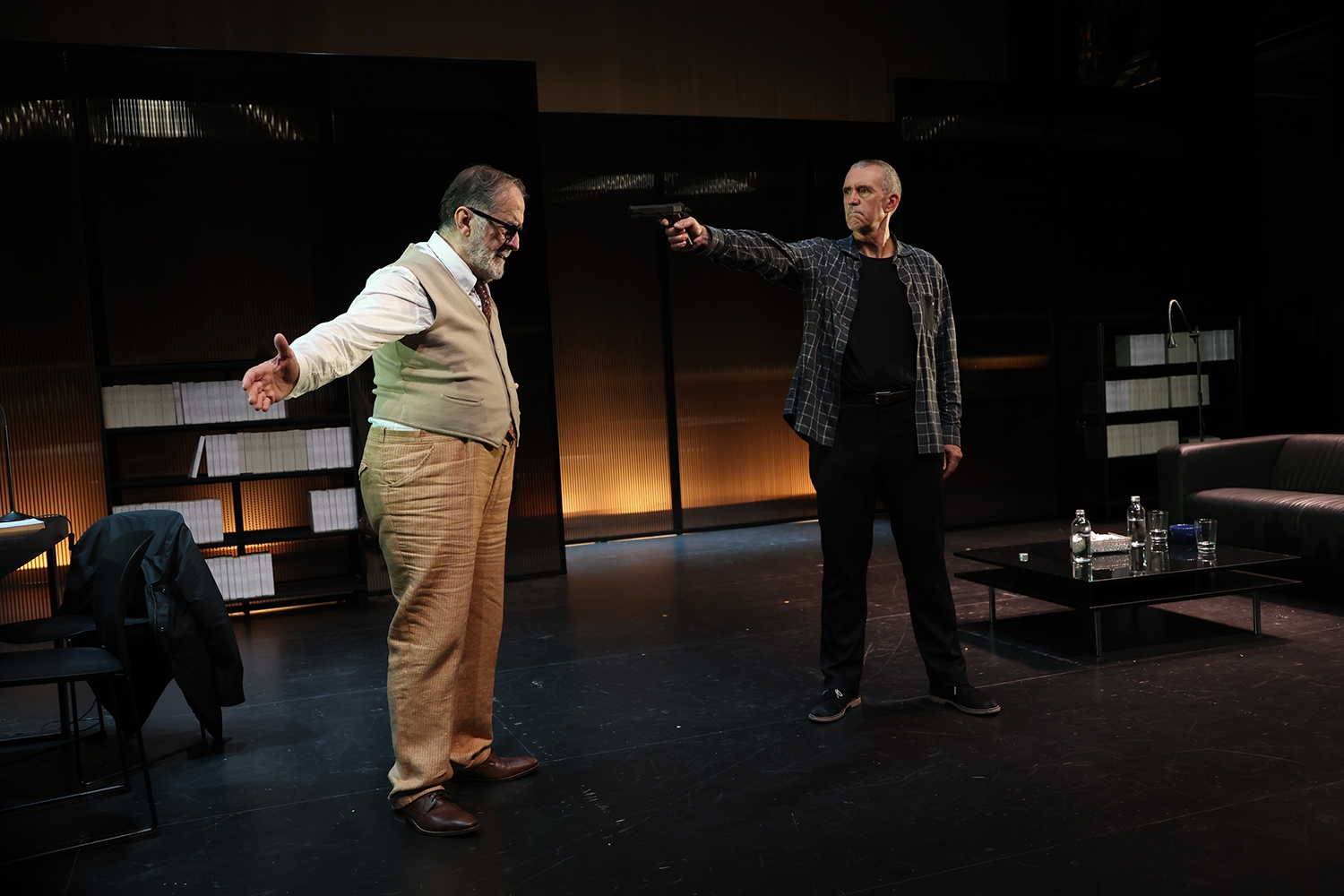 La obra El dilema del corcho durante una función2