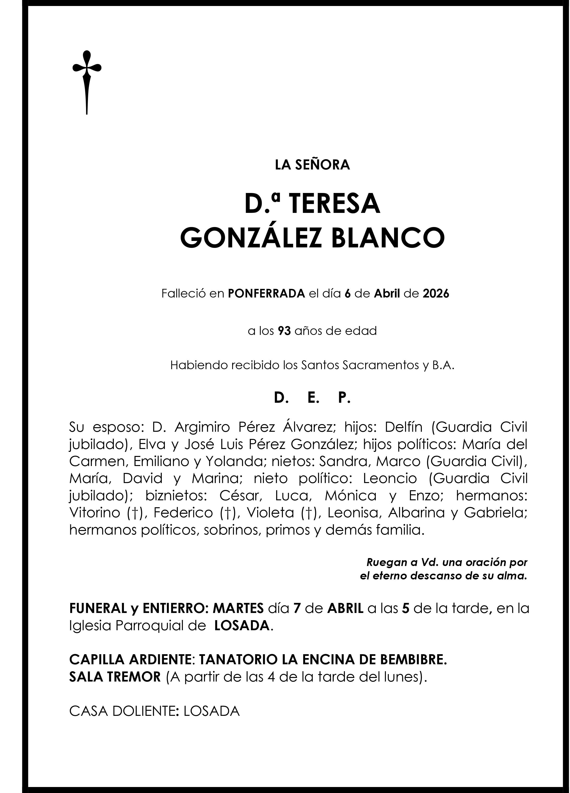 TERESA GONZALEZ BLANCO