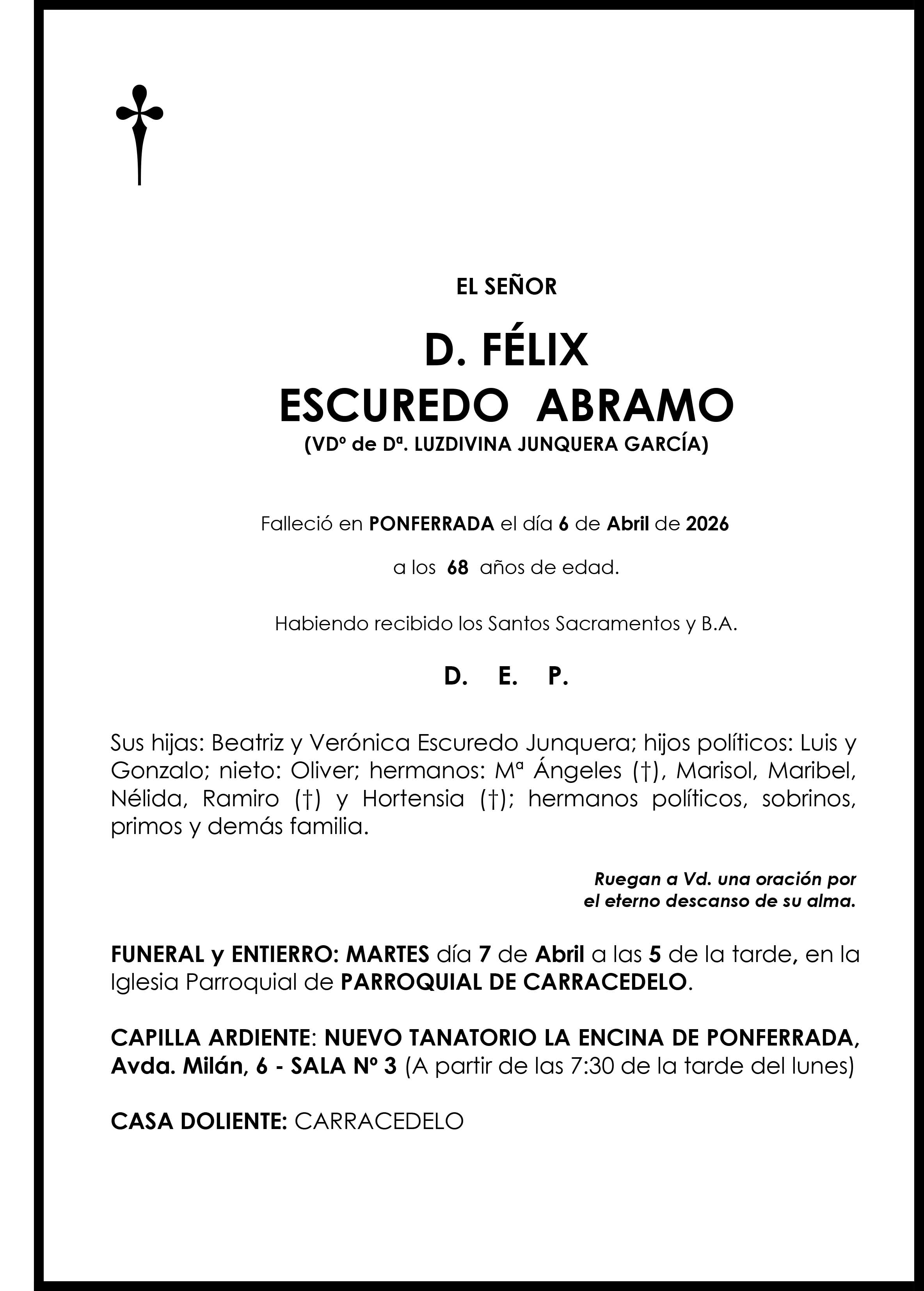 FELIX ESCUREDO ABRAMO