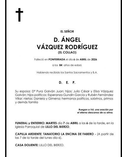 ANGEL VAZQUEZ RODRIGUEZ