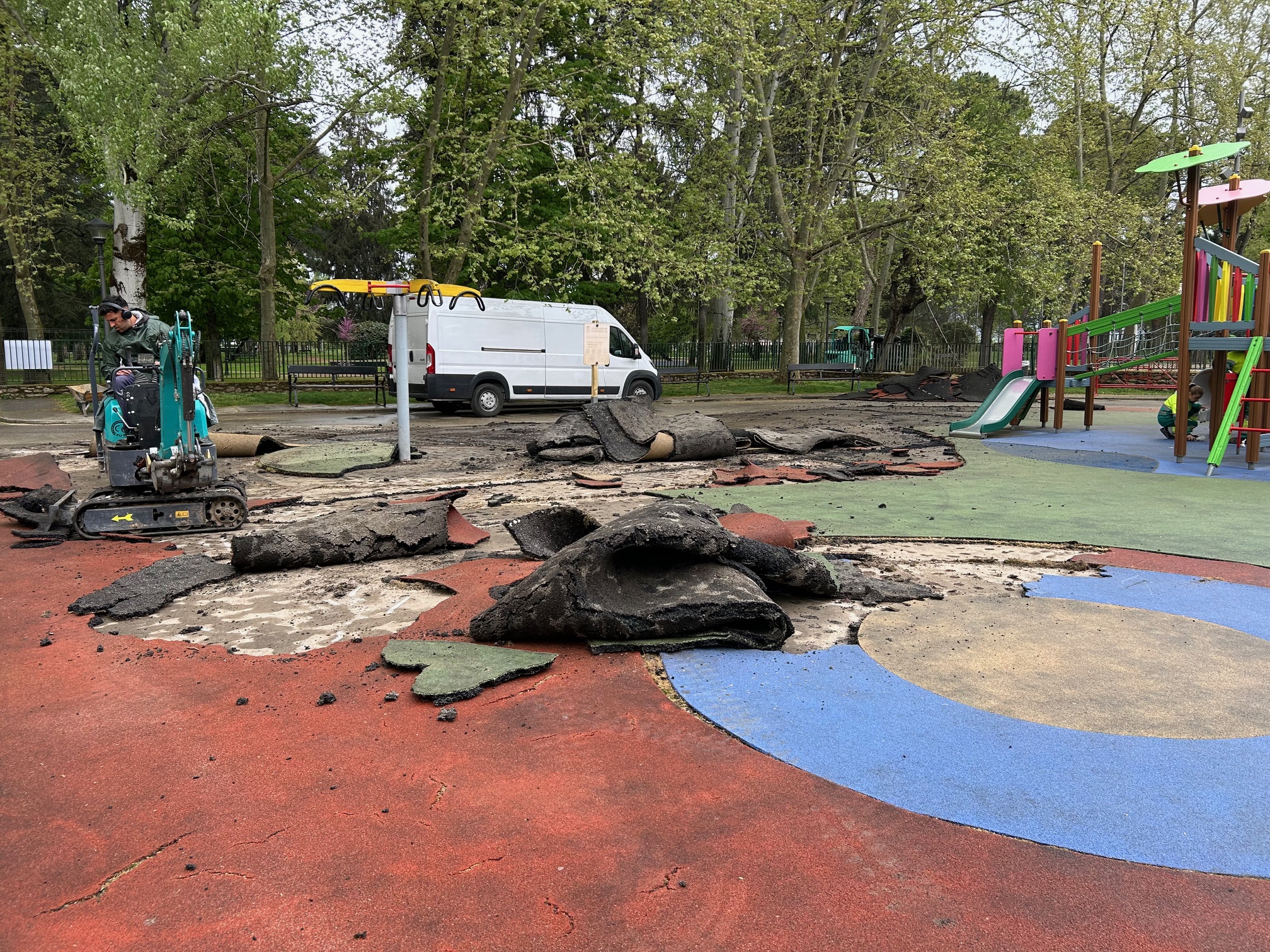 Trabajos en el Parque del Plantío Trabajos en el Parque del Plantío