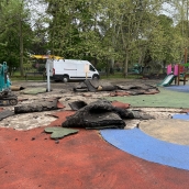 Trabajos en el Parque del Plantío Trabajos en el Parque del Plantío