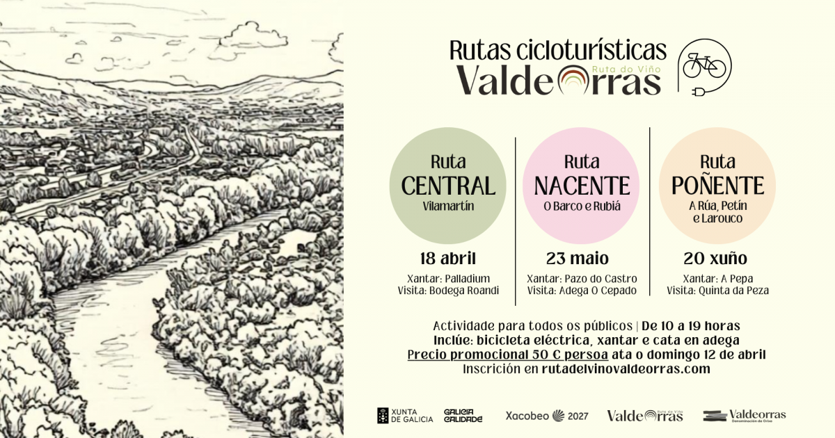 Ruta del Vino Valdeorras: Cicloturismo, E-Bikes y Gastronomía