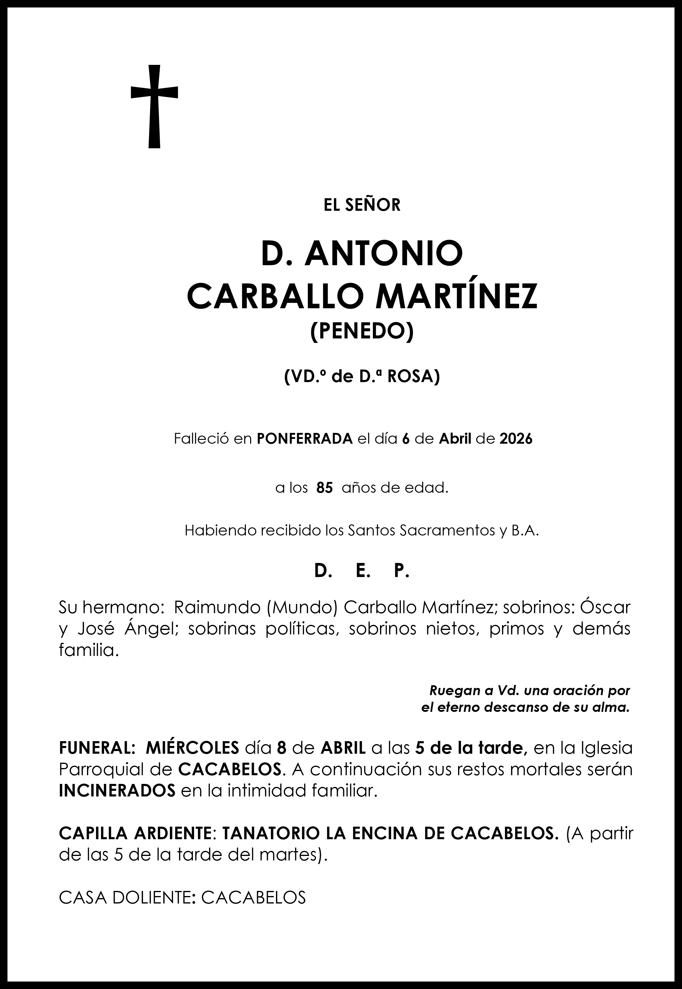 ANTONIO CARBALLO MARTINEZ