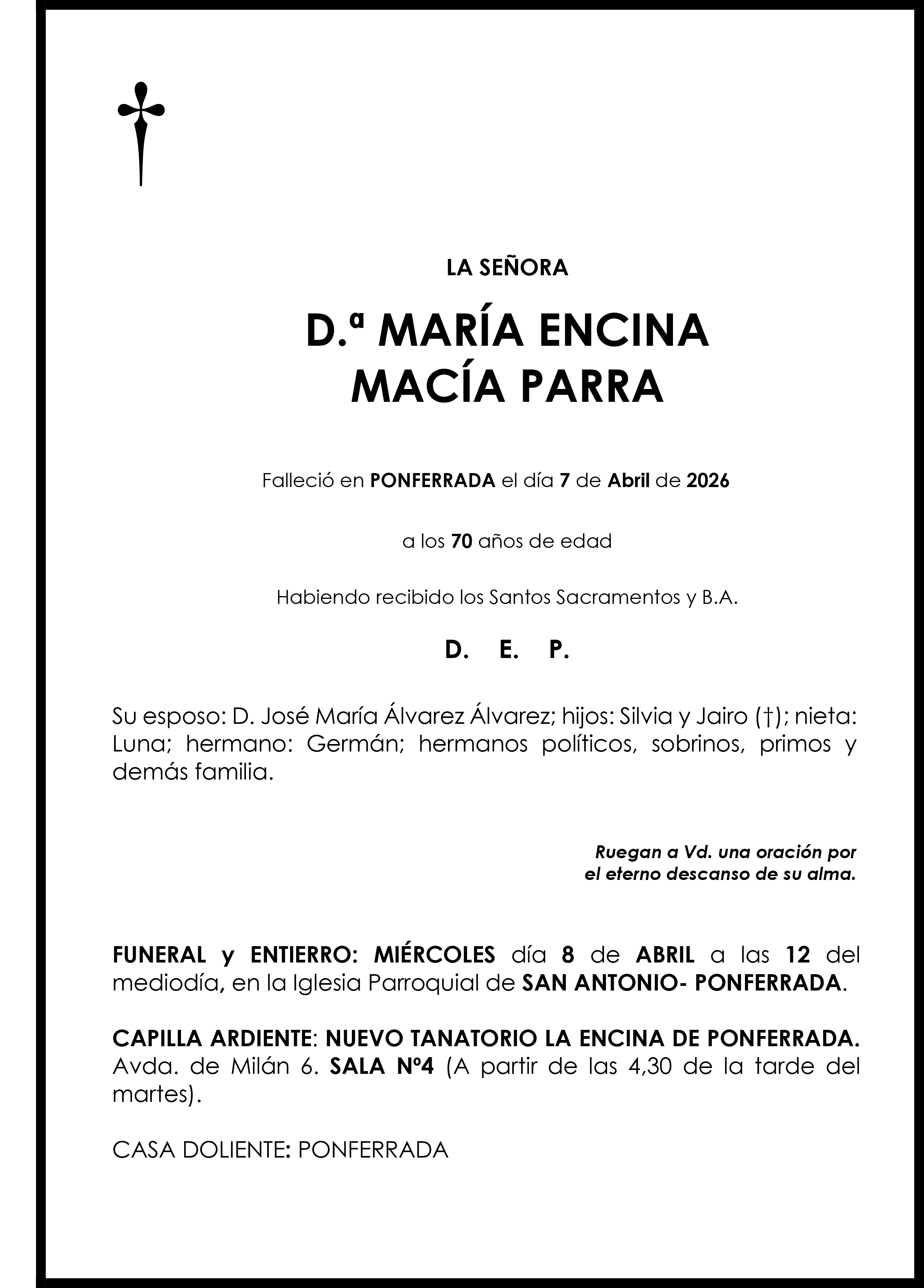 MARIA ENCINA MACIA PARRA