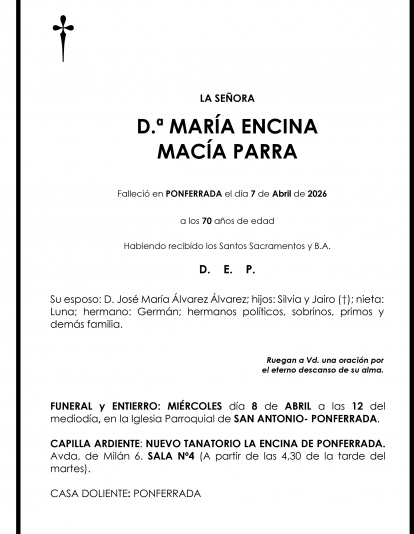 MARIA ENCINA MACIA PARRA