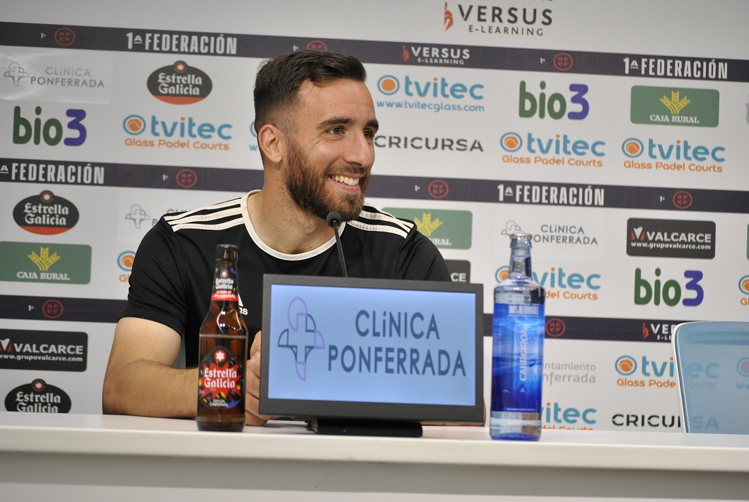 El jugador de la Ponferradina, Germán Novoa