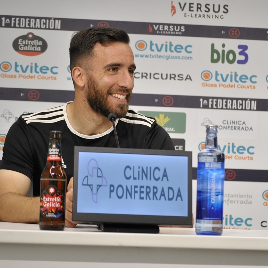 El jugador de la Ponferradina, Germán Novoa El jugador de la Ponferradina, Germán Novoa