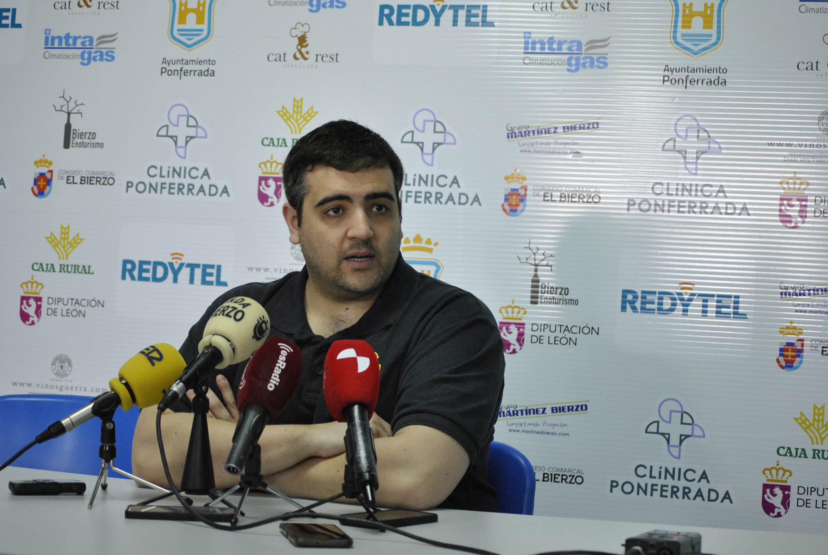 Oriol Pozo en rueda de prensa