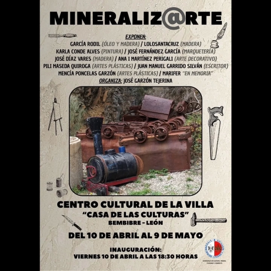 Exposición MINERALIZ@RTE, del 10 de abril al 9 de Mayo