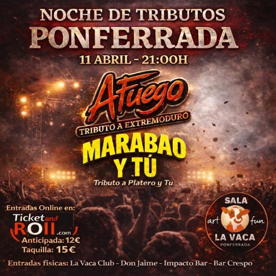 Noche de Tributos en Sala La Vaca