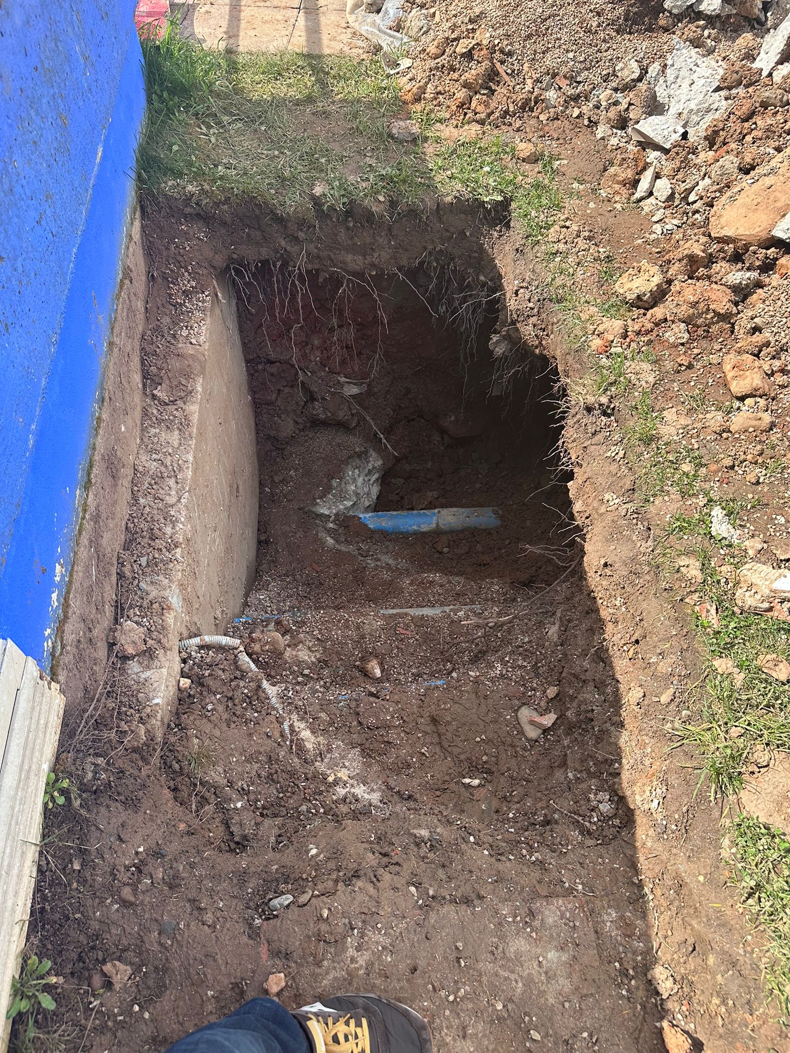 Obras en la piscina del Plantío