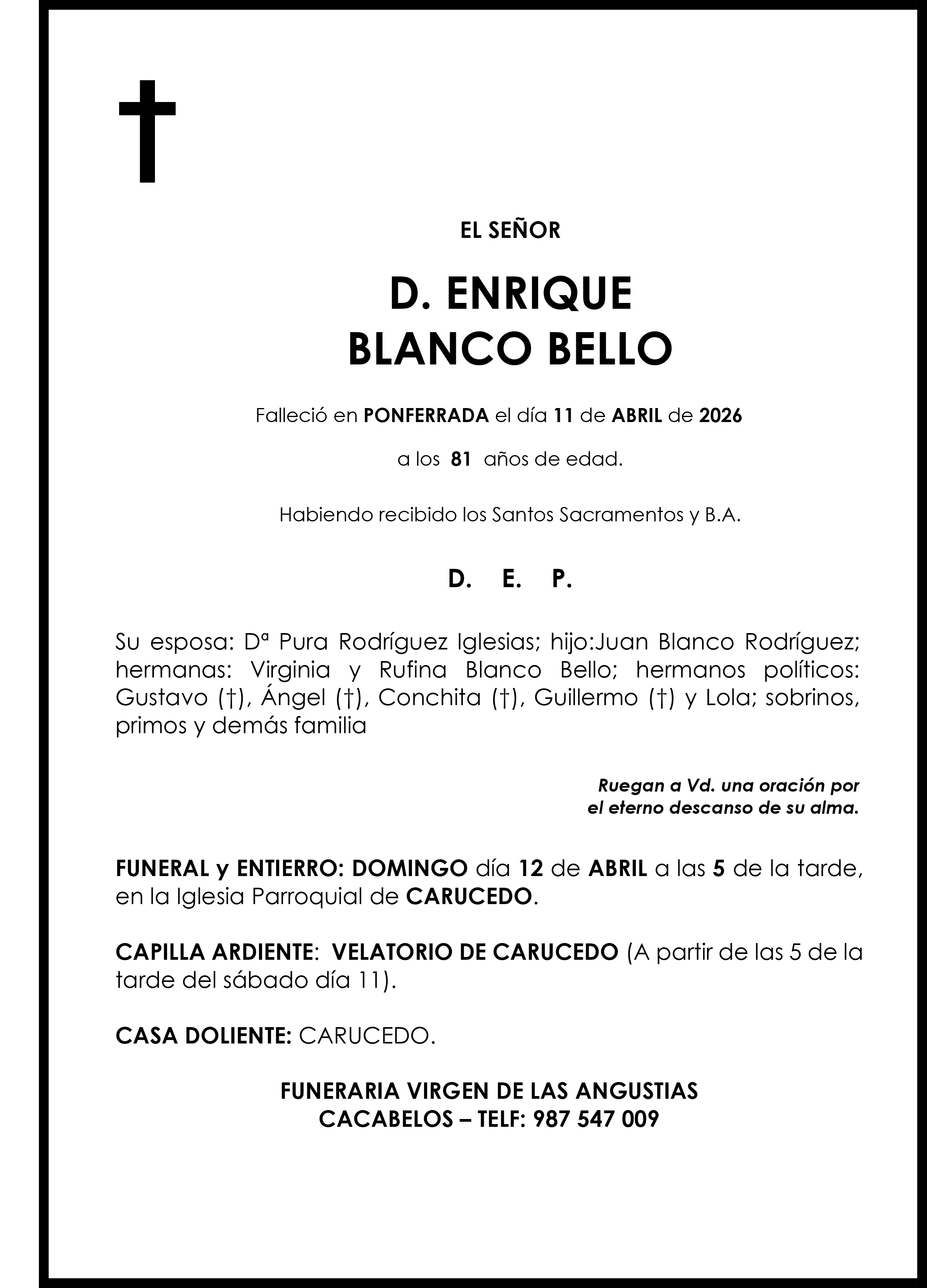 ENRIQUE BLANCO BELLO