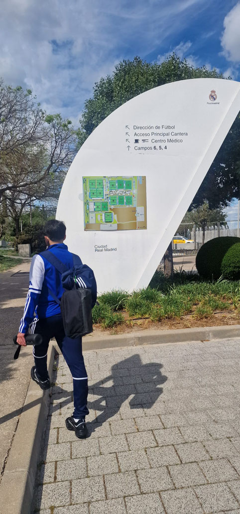Rober Oviedo en las instalaciones del Real Madrid(4)