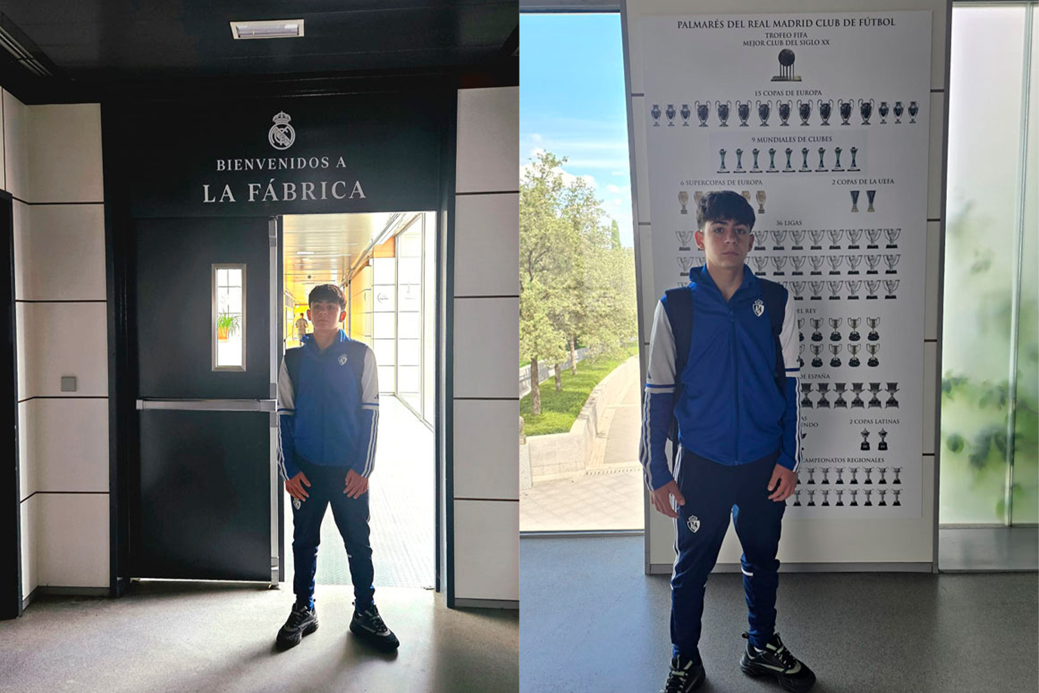 Rober Oviedo en las instalaciones del Real Madrid