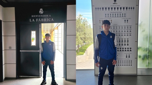 Rober Oviedo en las instalaciones del Real Madrid