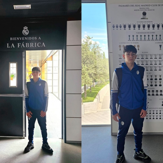 Rober Oviedo en las instalaciones del Real Madrid