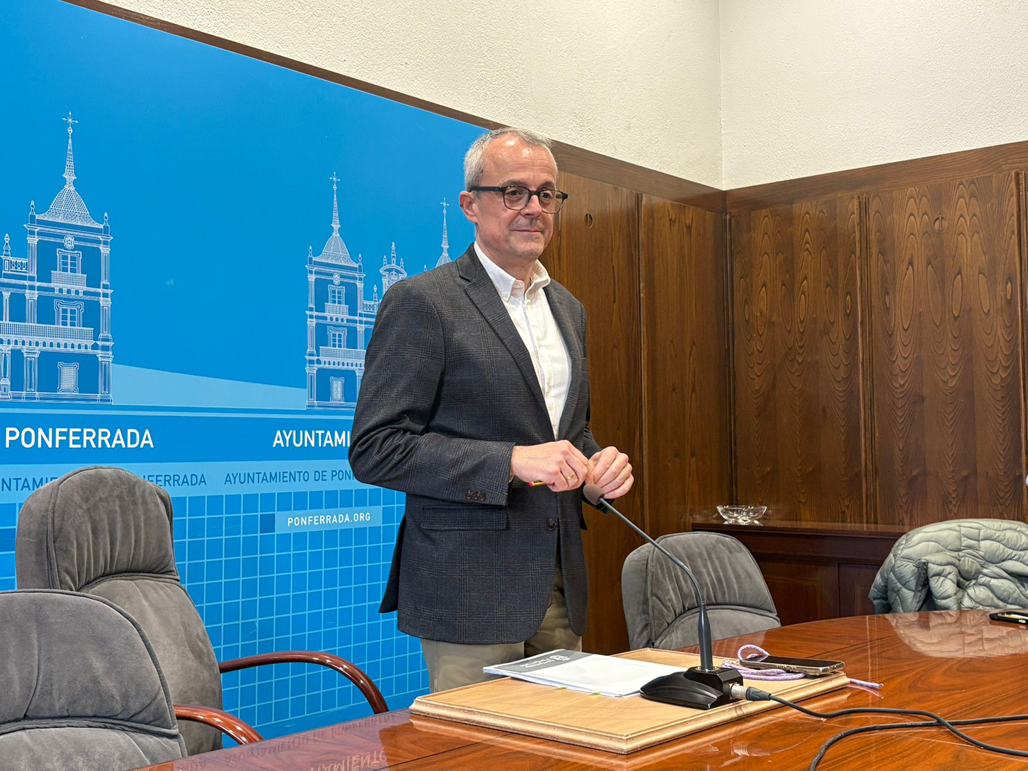 Luis Antonio Moreno durante la rueda de prensa de este martes Luis Antonio Moreno durante la rueda de prensa de este martes