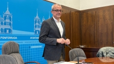 Luis Antonio Moreno durante la rueda de prensa de este martes