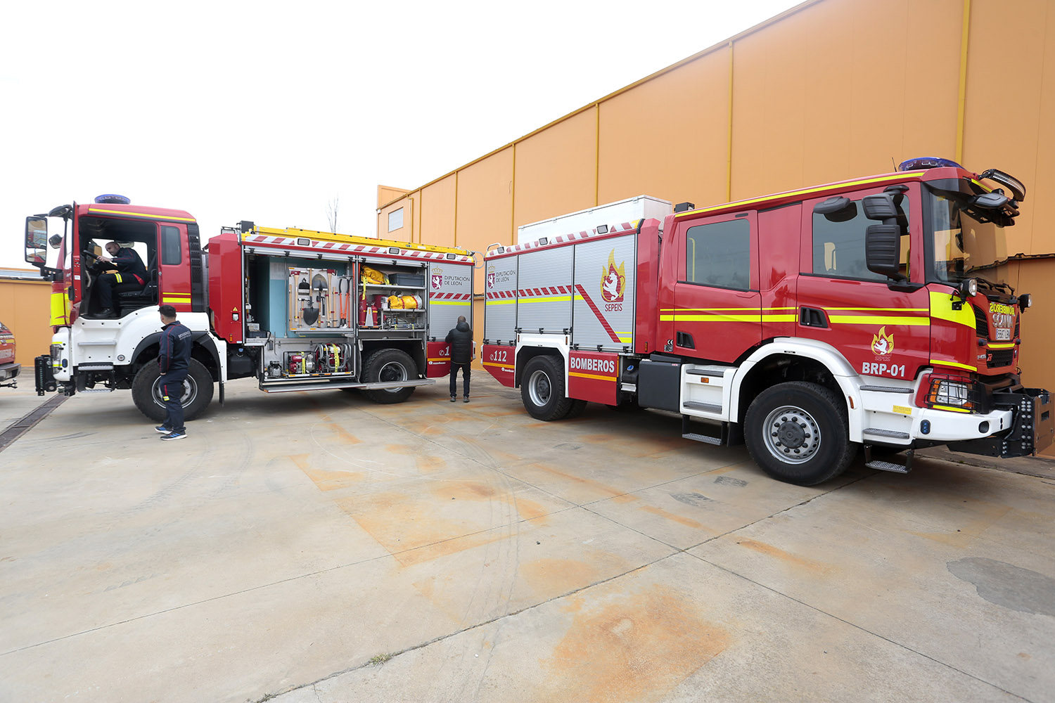 Campillo / ICAL. Parque de bomberos de la Diputación de León habilitado en Astorga