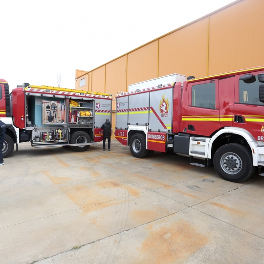 Campillo / ICAL. Parque de bomberos de la Diputación de León habilitado en Astorga Campillo / ICAL. Parque de bomberos de la Diputación de León habilitado en Astorga