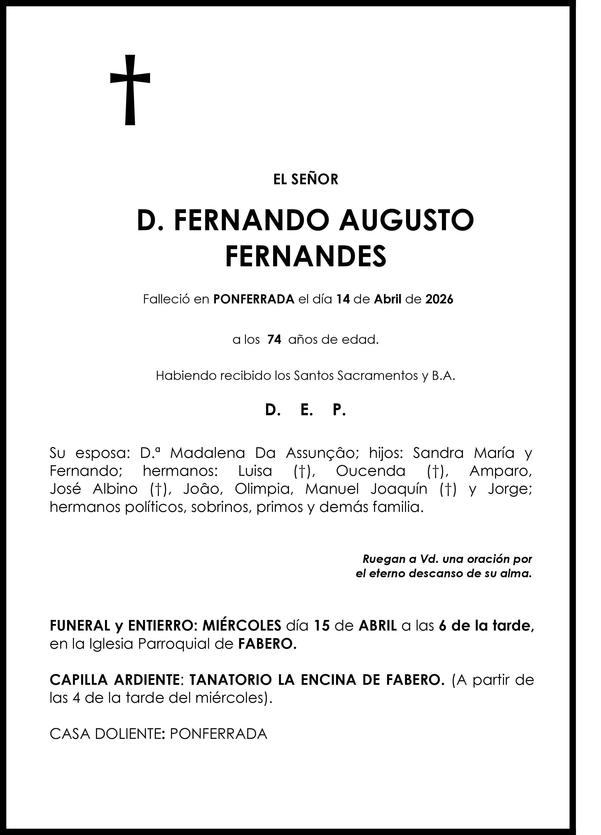 FERNANDO AUGUSTO FERNANDES