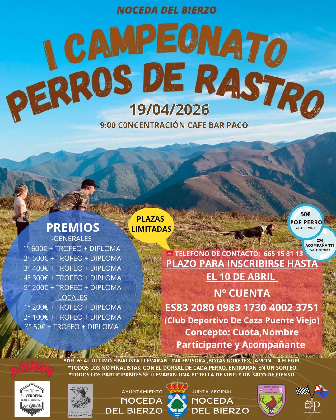 NOCEDA. I Concurso perros rastro