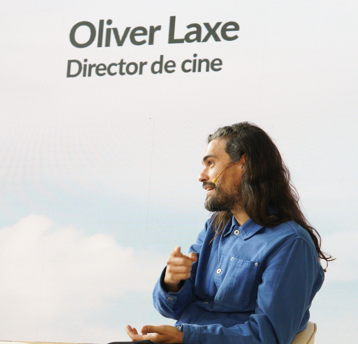 César Sánchez / ICAL. El director de cine Oliver Laxe, durante IIl Encuentro Nacional de la Red de Centros de Innovación Territorial que se celebra en Ponferrada (4)
